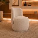 Ver imagem 3 de Poltrona Decorativa Bia Orgânica Boucle Moscow Recepção Sala Estar Quarto