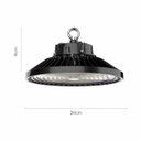 Ver imagem 3 de Luminária Led Ufo 100W Industrial High Bay Preto Kit com 2