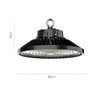 Luminária 100w Led Ufo Industrial Preto Galpão - 3