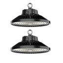 Ver imagem 1 de Luminária Led Ufo 150w Industrial High Bay Preto Kit com 2