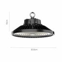 Ver imagem 3 de Luminária Led Ufo 150w Industrial High Bay Preto Kit com 2
