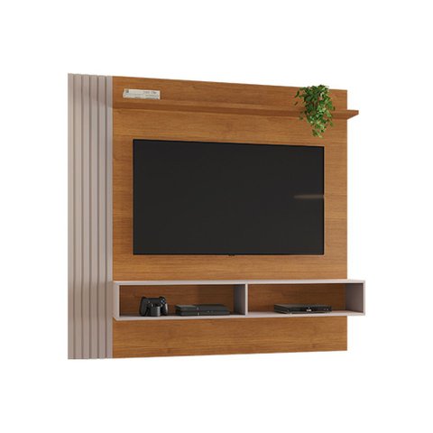 Painel para TV até 65 Polegadas Agrado JCM Móveis Cinamomo/Off