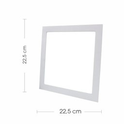 Kit 10 Painel 18W Luminária Plafon Embutir LED Sala Quarto - 4