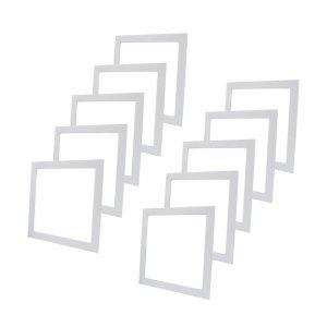 Kit 10 Painel 18W Luminária Plafon Embutir LED Sala Quarto