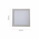 Ver imagem 2 de Plafon Painel 18W LED Quadrado Embutir Luminária Kit com 10