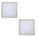 Ver imagem 1 de Plafon Painel 18W LED Quadrado Embutir Luminária