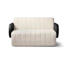 Ver imagem 4 de Sofá 3 Lugares Decorativo 168cm Túlio Sintético Pu e Bouclê K01 - D’Rossi