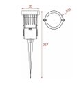 Ver imagem 4 de Luminária Espeto Jardim LED 5W LED Cob Verde Ip65 Decdorar