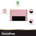 Ver imagem 4 de Cabeceira Casal Queen Size Estofada para Cama Box Alicia Veludo