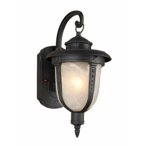 1 X Arandela Colonial Clássica Alumínio Modelo Toulouse - Preto