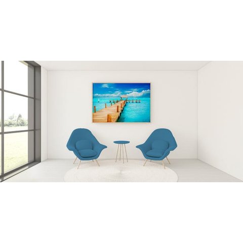 Quadro em Canvas  Férias em Bali  100x150 Borda Infinita