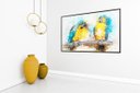 Ver imagem 4 de Quadro em Canvas Araras em Aquarela 60x90 Borda Infinita