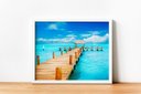 Ver imagem 2 de Quadro em Canvas Férias em Bali 80x120 Borda Infinita