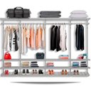 Ver imagem 1 de Guarda Roupa Closet Aramado sem Portas CLR285 - 3,10m - Branco