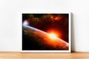 Ver imagem 4 de Quadro em Canvas Sunset Espacial 80x120 Borda Infinita