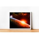 Ver imagem 4 de Quadro em Canvas Sunset Espacial 100x150 Borda Infinita