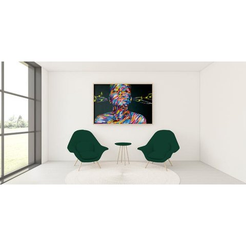 Quadro em Canvas  Experiência Musical  60x90 Borda Infinita