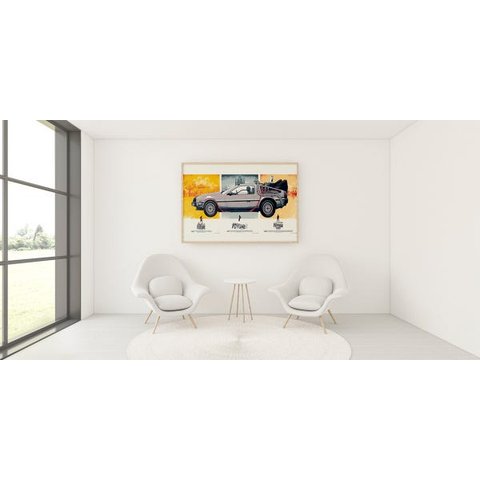 Quadro em Canvas  De Volta para o Futuro  60x90 Borda Infinita