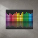 Ver imagem 2 de Quadro em Canvas  Sound Equalizer  40x60 Borda Infinita