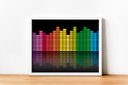 Ver imagem 3 de Quadro em Canvas Sound Equalizer 80x120 Borda Infinita