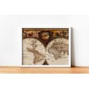 Ver imagem 3 de Quadro em Canvas Mundo no Século XVI 80x120 Borda Infinita