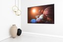 Ver imagem 1 de Quadro em Canvas Sistema Solar 80x120 Borda Infinita