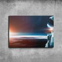 Ver imagem 3 de Quadro em Canvas Astronauta de Mármore 100x150 Borda Infinita