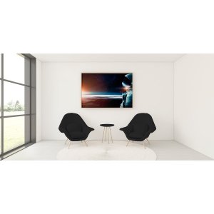 Quadro em Canvas  Astronauta de Mármore  40x60 Borda Infinita