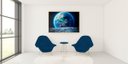 Ver imagem 3 de Quadro em Canvas A Terra vista da Lua 60x90 Borda Infinita