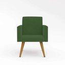 Ver imagem 2 de Poltrona Decorativa Nina Cadeira Escritório Recepção Verde
