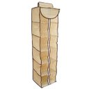 Ver imagem 1 de Prateleira sapateira multiuso vertical organizadora flexivel 6 prateleiras para armario closet guard