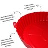 Kit 2 Forma Silicone Reutilizável Antiaderente Air Fryer - 5