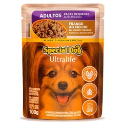Ração Úmida Special Dog Sachê Frango para Cães Adultos 100gr Caixa c/ 12 Un. - 2