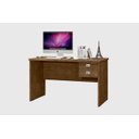 Ver imagem 2 de Mesa / Escrivaninha TAUR Para Computador 1.20m 2 Gavetas sendo um Com Chave e Puxadores Cromados Cor