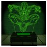 Luminária Led 3D Homem Aranha Herói 2 - Verde - 1