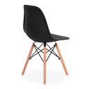 Ver imagem 3 de Conjunto Mesa de Jantar Redonda Amanda Preta 120cm com 6 Cadeiras Eames Eiffel - Preto