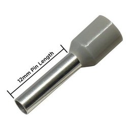 500un Terminal Tubular Ilhós Conector 4,0mm Pré Isolado - 3