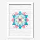 Ver imagem 1 de Quadro Decorativo Mandala 45cmx33cm Los Quadros