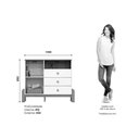 Ver imagem 4 de Quarto Infantil Completo Ternura 2 Peças (1 Cômoda + 1 Berço) Qi92 Branco/jequitiba - Henn