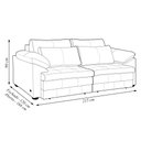 Ver imagem 4 de Sofá Decorativo Piece Bipartido Retrátil Sala de Estar 215cm Couro Branco G58 - Gran Belo