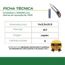 Ver imagem 3 de Kit Estilete Japonês L-500GRPBLISTER c/6 Lâminas Bl-150P , L-500 L500GRP Nt Cutter