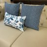 Kit 3 Almofadas Composê Geométrico e Paradise Floral Azul Impermeável - 2