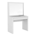 Ver imagem 5 de Penteadeira Camarim com Espelho 90cm 1 Gaveta Gisele Branco T02-D'Rossi