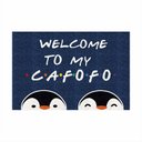 Ver imagem 7 de Tapete Capacho Divertido Welcome To My Cafofo Pinguins Lgbt.:preto