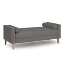 Ver imagem 1 de Recamier Berlim 1,20m Suede Cinza - Inova Decorações