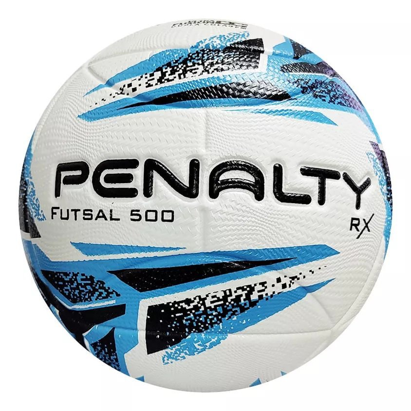 Bola de Futsal Penalty RX 500 XXIII - Branco/Azul