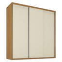 Ver imagem 2 de Guarda-Roupa Casal MDF BP 3 Portas 4 Gavetas Liege Marrom/Nogueira/Off White