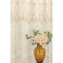 Ver imagem 3 de Cortina Italiana para Quarto Palha Varão Simples 3 Metros - Bordados Ricardo 3025
