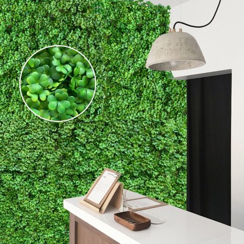 21 Placas Trevo Artificial para Decoração de Loja e Casa Folhagem Realista de Alta Qualidade