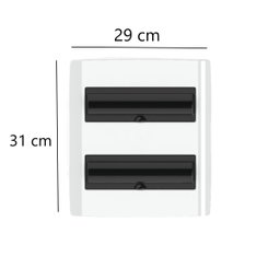 Caixa Quadro Distribuição Embutir 16/24 Disjuntores Nema/din - 4 Caixa Quadro Distribuição Embutir 16/24 Disjuntores Nema/din - 4